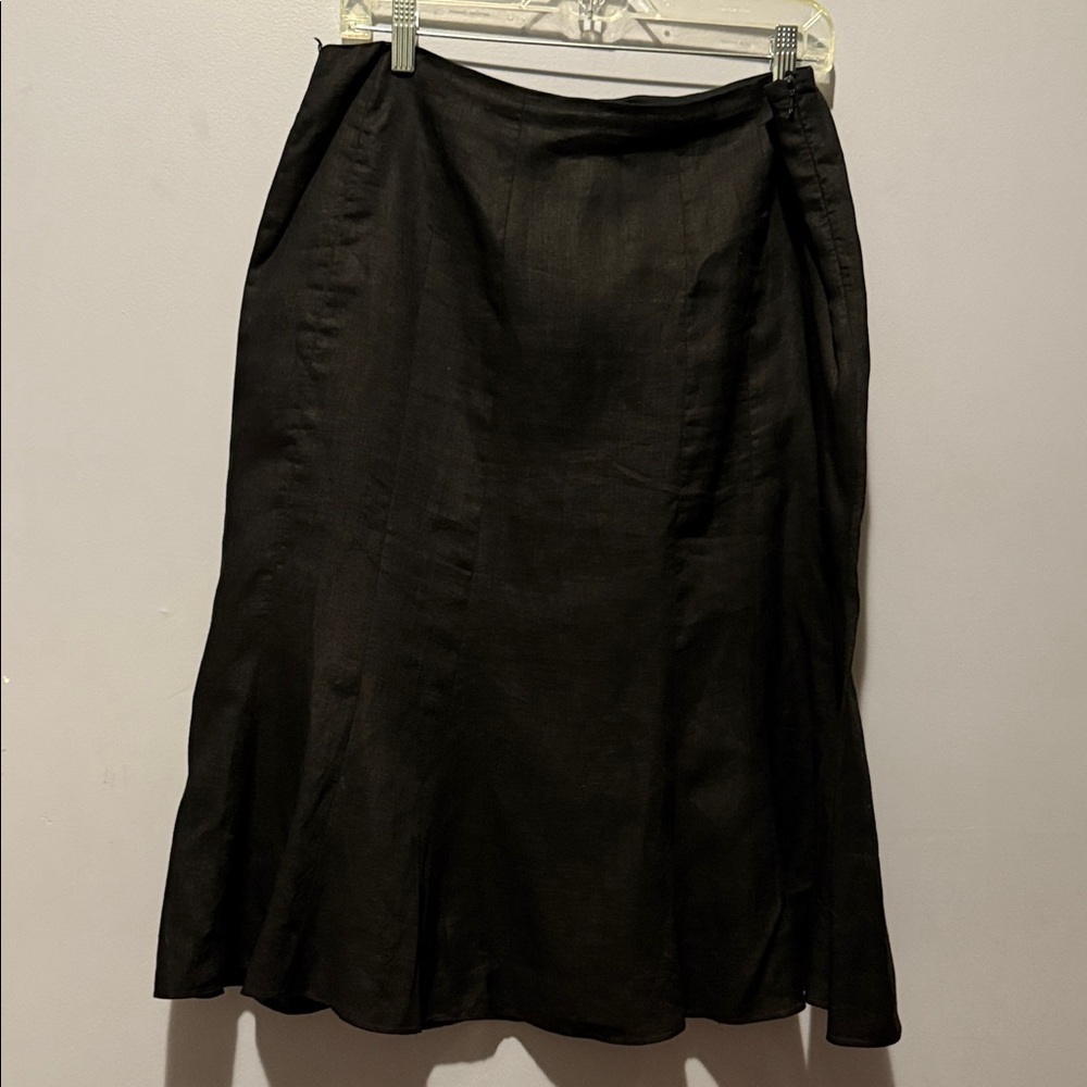 Lauren Ralph Lauren Elegant Black A-Line Skirt 12P